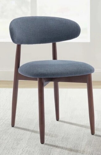 Corrigan Studio&reg; Vannie Upholstered Solid Wood Side Dining Chair -Blue $299