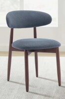 Corrigan Studio&reg; Vannie Upholstered Solid Wood Side Dining Chair -Blue $299