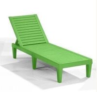 Latitude Run Nestl Waterproof, Lightweight, and Adjustable Outdoor Polyresin Chaise Lounge Chair, Gray, New in Box $699