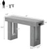 Unikito 47" Entryway Table with Socket and Sensor Light, Narrow Console Table with Storage Behind Couch, Farmhouse Entry Way Tables with Open Storage New in Box $299