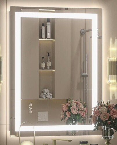 Wayfair Front & Back LED Anti-Fog Tempered Glass Bathroom/Vanity Mirror 72" x 36" New in Box $799