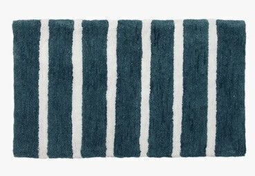 Ivy Bronx 24" x 40" Engleside Non-Slip Bath Rug -Navy Blue Similar to Picture New