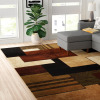 Winston Porter Amalyn Performance Geometric Indoor Rug, 5'2" x 7'2" New Floor Model $399