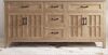 allen + roth Cantrell 72-in Clear Oak Undermount Double Sink Bathroom Vanity Cabinet New Shelf Pull $1499