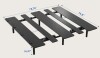 FLEXISPOT S3K-Lite King Size Adjustable Bed Frame Base, Zero Clearance, Independent Head & Foot Incline, Zero Gravity, Wireless Remote, 12&rsquo;&rsquo; Legs, Easy Assemble, , 750 lbs. New in Box $699