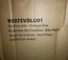 Linon Home Decor Zoe Blue Polyester Nook Cushion Chair Pad 4-Piece Set New in Box $299 - 2