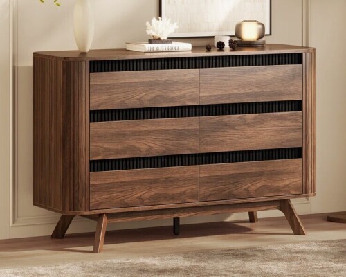 Ebern Designs 6-drawer Dresser 47.2"w Double Dresser Wide Dresser New in Box $999