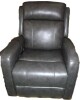 Hokku Designs Top Grain Leather Power Motion Recliner With Tufted Back And Sloped Armrests New $1599 - 2