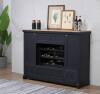 ECI Furniture Autumn Winds Spirit Cabinet in Black & Natural 0475-10-SC New in Box $2099