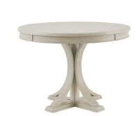 Madison Park Helena Round Dining Table Antique Cream: 4-Seater Pedestal, Kitchen Furniture New in Box $799