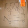 Corrigan studio Luxury Tufted High Leg Armchair with Nailhead Trim and Plush Thick Padded Cushion in black New in Box $799 - 2