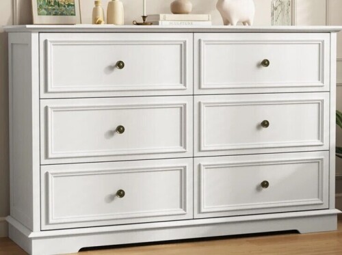Lark Manor Valera 6 Drawer 47.2" W Double Dresser New in Box $599