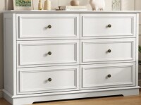 Lark Manor Valera 6 Drawer 47.2" W Double Dresser New in Box $599