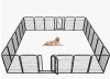 Petorldog Large Metal Wire Dog Playpen, 24 Panels, 45" Height, Secure Fence for Puppy Training (Black-Silver) New in Box $499