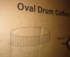 Corrigan Studio 44.4" Solid Wood Oval Coffee Table with Fluted Design in Natural New in Box $499 - 2
