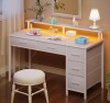 Inbox Zero Linze Computer Desk w/ Monitor Shelf, RGB LED Lights, USB Ports & Drawers $299