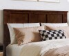 Lark Manor Amear Full Size Solid Wood Headboard in Walnut New in Box $299