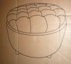 Etta Avenue&trade; Briana Velvet Tufted Round Storage Ottoman New In Box $299 - 2