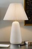 INK+IVY Veluna Textured Ceramic Table Lamp With Fluted Fabric Shade New In Box $299