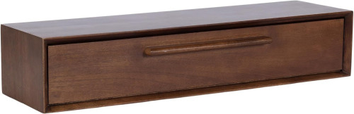 Kate and Laurel McCutcheon Mid-Century Floating Console Table for Entryway; 30 x 9 x 6; Walnut Brown; Decorative Transitional Floating Entryway Table for Use as Living Room Storage Wall Shelf New In Box $299