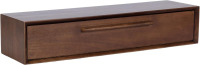 Kate and Laurel McCutcheon Mid-Century Floating Console Table for Entryway; 30 x 9 x 6; Walnut Brown; Decorative Transitional Floating Entryway Table for Use as Living Room Storage Wall Shelf New In Box $299