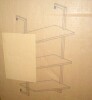 happimess Madera 40.55" Classic Industrial 3-Shelf Wood Wall-Mounted Open Ladder Bookcase with Metal Frame, Black New in Box $299 - 2