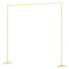 The Holiday Aisle&reg; Arch Backdrop Stand, 8 x 8 ft, Stable Structure, Easy Assembly, Square Gold Metal Arch Backdrop Stand for Wedding, Birthday Party, Graduation, Holiday Celebration, and Ceremony Decoration New In Box $99