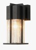 Ebern Designs Dusk to Dawn Wall Light, Modern Outdoor Wall Lighting with Crackle Glass New In Box $199