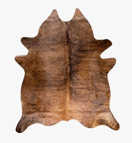 17 Stories Kobe 6' X 7' Exotic Cowhide Rug - Medium Brindle New $1199