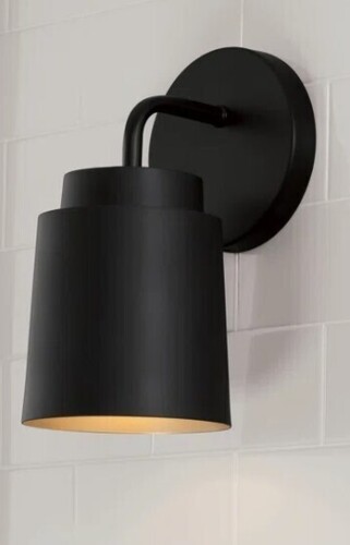 Capital Lighting Pratt Steel Armed Sconce New in Box $299