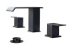 Androme 8 in. Widespread Double Handle 3-Hole Bathroom Faucet with Metal Pop-up Drain in Matte Black New In Box $199