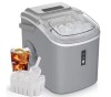 SIMZLIFE 9.4 in. 26.5lbs/24H Bullet Ice Countertop Portable Ice Maker in Grey - 9-Cubes/6-Mins, Auto-Clean, Basket and Scoop New In Box $299