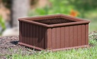 Southern Patio Brown Resin 24-inch Raised Garden Bed Planter New In Box $99