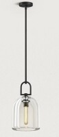 Everly Quinn 1 - Light Bell Single Pendant With Crystal Glass New In Box $999