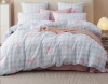Nayoroom Full Size 3-Piece Duvet Cover Set Pink Bowknot And Blue Printed Designcozy Bedding Set Microfiber Comforter Cover With Zipper Closure New in Box $199