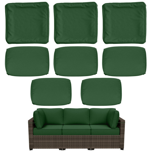 Latitude Run&reg; 8 Pcs Outdoor Cushion Slipcovers All-Weather Patio Cushion Covers For Outdoor Furniture, Covers Only New In Box $199