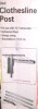 Household Essentials 3-Piece Clothesline Post Designed for the Household Essential 15 by 7-Inch Retractable Dryer New In Box $89 - 2