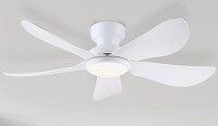 Wrought Studio&trade; 46" Flush Mount Low Profile Ceiling Fan With Light And Remote/app Control New In Box $399