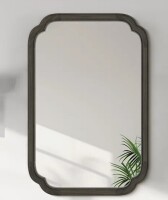 Ophelia & Co. Ali Solid Wood Scalloped Wall Mirror, 20" x 30" New In Box $199
