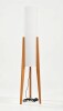 East Urban Home 46'' Soild Wood Tripod Floor Lamp New In Box $299
