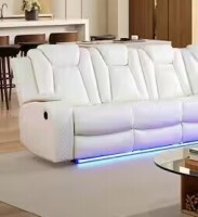 Tribesigns Straight Arm Reclining Sofa With LED Lights New in Box $1899