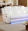 Tribesigns Straight Arm Reclining Sofa With LED Lights New in Box $1899