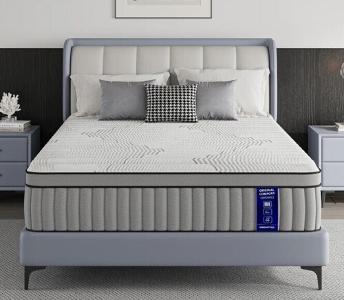 EGOHOME 14" Medium Hybrid King Mattress New in Box $899