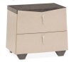 Michael Amini Fantosini 2-Drawer Nightstand in Silver Mist New Floor Model $999