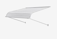 VEVOR Aluminum Awning 48 x 42 in, Durable Window Awning Door Canopy, Lightweight and Stable Aluminum Exterior Awnings Rain Snow Sunlight Protection for Door Entrance Windows Patio Porch New In Box $299