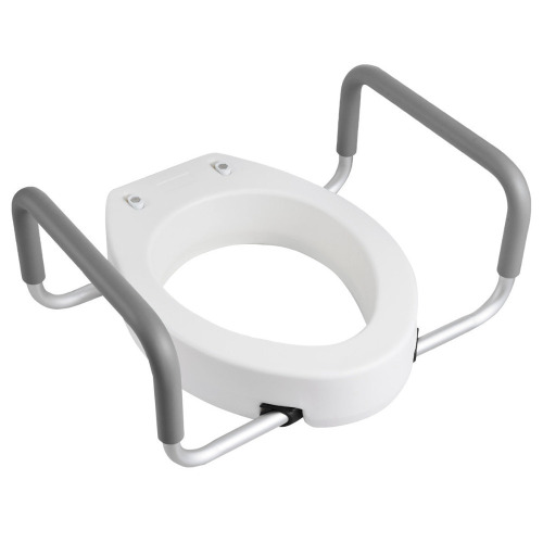Stellweilan Tessberg Raised Toilet Seat with Arms, 300 lbs Load Capacity, 3.5-Inch Lift Height, Widened Commode Elevated Toilet Seat Riser with Padded Handles for Seniors, Elderly, Handicap, Disabled, and Adults New In Box $99