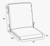 Costway Outdoor 5'' Seat / Back Cushion / ARDEN Outdoor Lounge Chair 3.5" Cushion New In Box Assorted $199 - 3