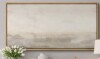 IDEA4WALL Minimal Landscape "Muted Abstract Calm & Serene Artwork, Neutral Simple Wall Pictures, Extra Large Framed Canvas Giclee Print Wall Art", 30" H x 60" W New In Box $299