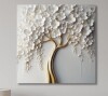 Lark Manor&trade; White Orchid Tree Garden Of Branches VII - Tree Floral Large Wall Art Print (No texture), 36" x 36" New In Box $299