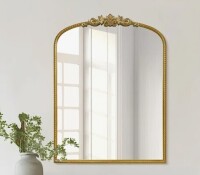 House of Hampton&reg; Kiany Glass Arched Wall Mirror with Durable Iron Frame, 32" x 24" New in Box $299